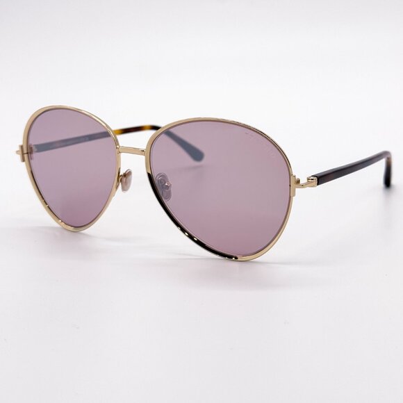 NEW TOM FORD RIO FT1028 32Z WOMEN AVIATOR SUNGLASSES FT1028/S GOLD PINK main image 7